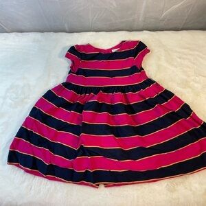 Children’s Ralph Lauren pink and navy blue striped dress